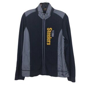 Tommy Bahama Jacket Women’s M Medium Gray Pittsburgh Steelers NFL Full Zip Up